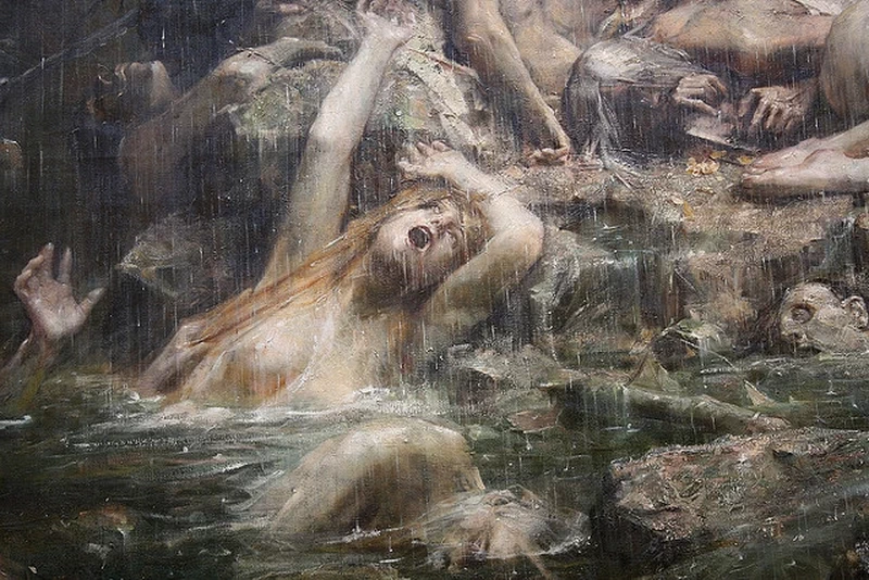Il diluvio - dettaglio